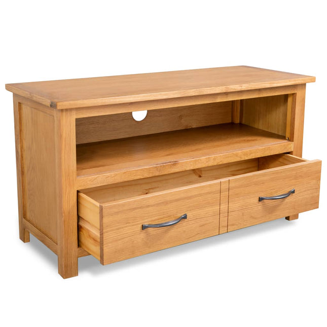 Mobile TV 90x35x48 cm in Legno Massello di Rovere