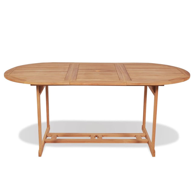 Tavolo da Giardino 180x90x75 cm in Massello di Teak