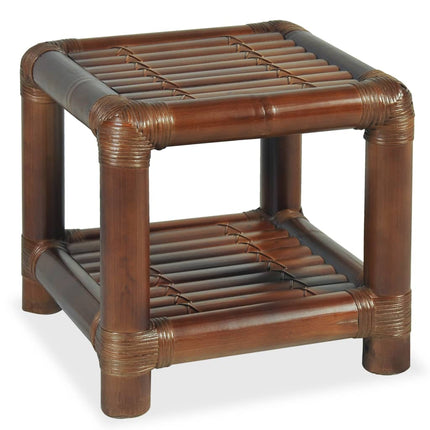Comodino 40x40x40 cm in BambÃ¹ Marrone Scuro