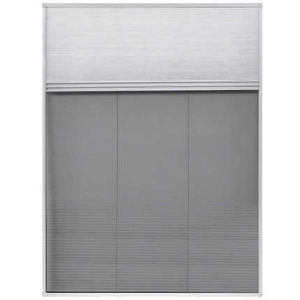 Zanzariera Plissettata in Alluminio 60x80 cm con Tendina