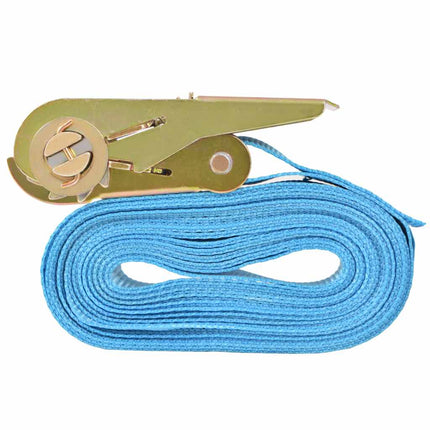 Cinghie dÃ¢â‚¬â„¢Ancoraggio 4 pz a Cricchetto 0,8 T 6mx25mm Blu