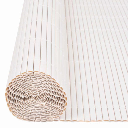 Recinzione per giardino doppia faccia in PVC 150 x 300 cm, bianca.