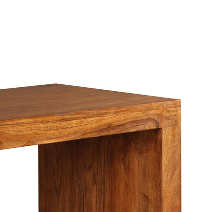 Tavolo Consolle in Legno Massello Finitura Ambra 110x40x76 cm