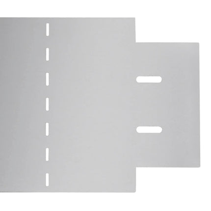 Pannelli di Recinzione per Prato 5 pz Acciaio Zincato 100x19 cm
