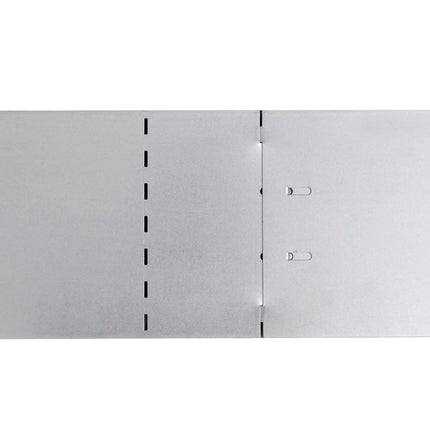 Pannelli di Recinzione per Prato 5 pz Acciaio Zincato 100x19 cm