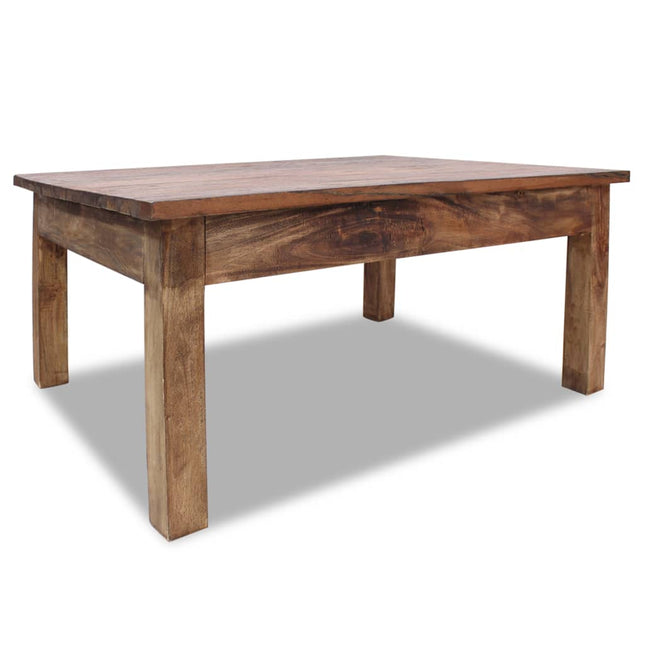 Tavolino da Salotto in Legno Massello di Mogano 98x73x45 cm