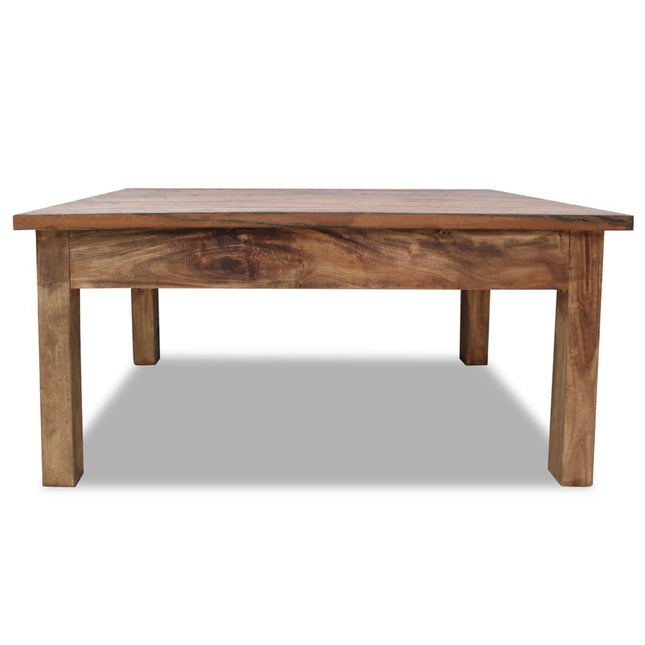 Tavolino da Salotto in Legno Massello di Mogano 98x73x45 cm