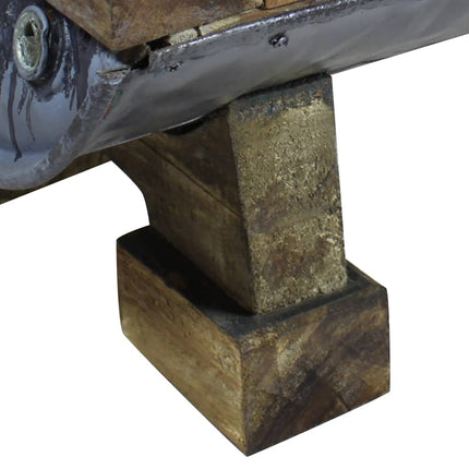 Tavolino in Legno Massello di Recupero Misto 90x50x35 cm