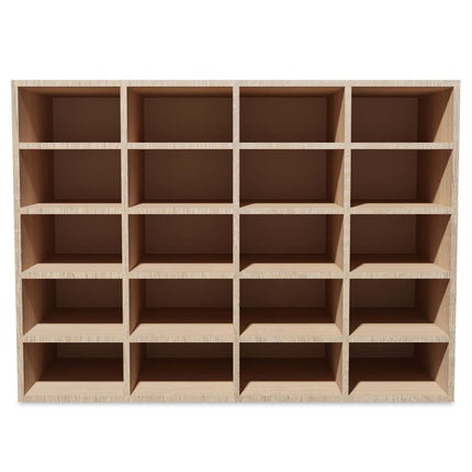Scarpiera in Legno Multistrato 92x30x67,5 cm Rovere