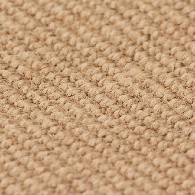 Tappeto di Iuta con Base in Lattice 120x180 cm Naturale