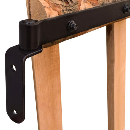 Cancello Singolo Recinzione Legno Nocciolo Impregnato 100x90 cm