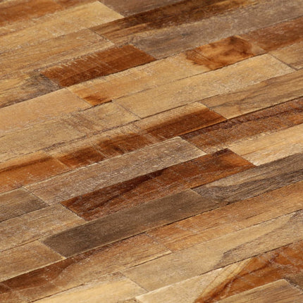 Tavolino in Legno di Teak di Recupero Ovale 120x60x30 cm