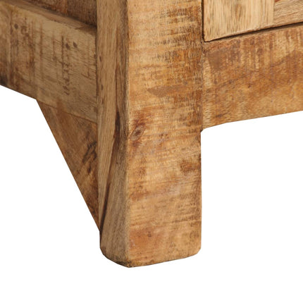 Credenza con Ripiani in Legno Massello di Mango 65x30x180 cm
