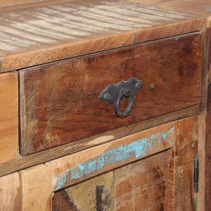 Credenza con Ripiani in Legno Massello di Recupero 120x35x200cm