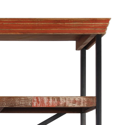 Credenza con Ripiani in Legno Massello di Recupero 120x35x200cm