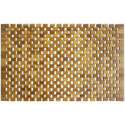 Tappetino da Bagno in Legno di Acacia 80x50 cm a Mosaico
