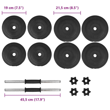 Set di Manubri 14 pz 20 kg