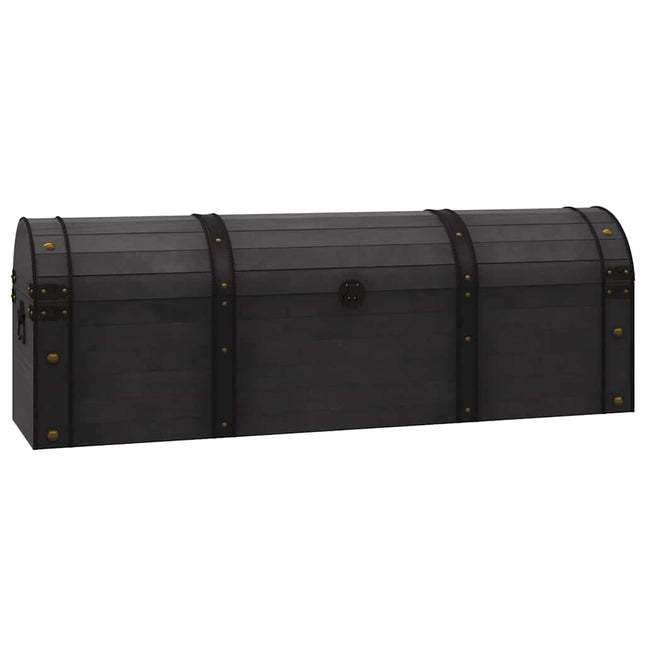 Baule in Legno Massello Stile Vintage 120x30x40 cm