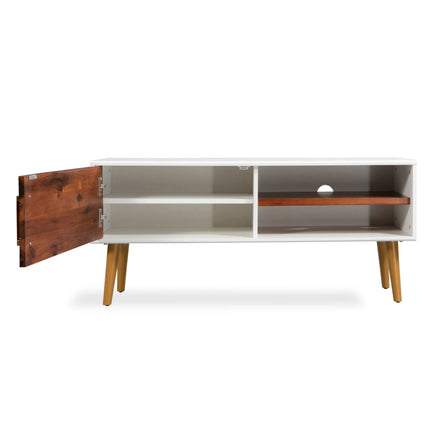 Mobile Porta TV in Legno Massello di Acacia 120x35x45 cm