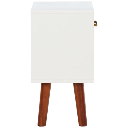 Comodini in Legno Massello di Acacia 2 pz 40x30x57 cm