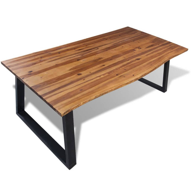 Tavolo da Pranzo Legno Massello Acacia 200x90 cm