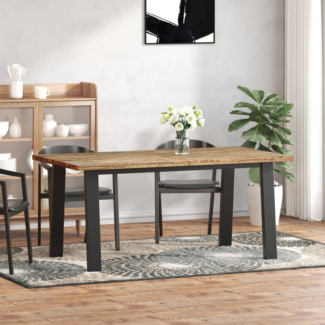 Tavolo per Sala da Pranzo in Legno Massello di Acacia 170x90 cm