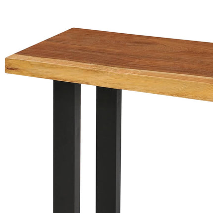 Tavolo Consolle in Legno Massello di Suar 110x35x75 cm