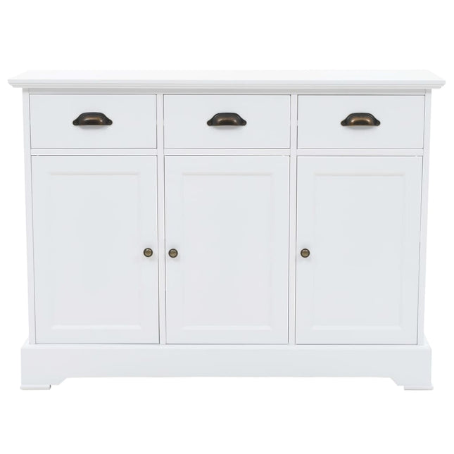 Credenza con 3 Ante in MDF e Legno di Pino 105x35x77,5 cm