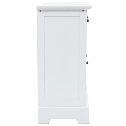 Credenza con 3 Ante in MDF e Legno di Pino 105x35x77,5 cm