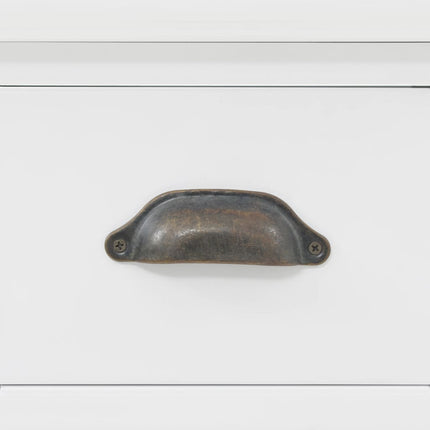 Credenza con 3 Ante in MDF e Legno di Pino 105x35x77,5 cm