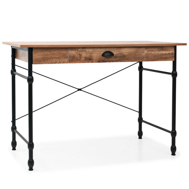 Scrivania con Cassetto 110x55x75 cm Colore Quercia