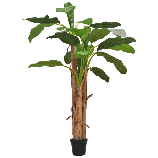 Albero di Banana Artificiale con Vaso 250 cm Verde