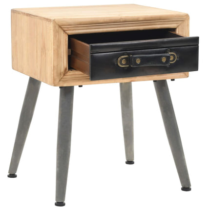 Comodino in Legno Massello di Abete 43x38x50 cm