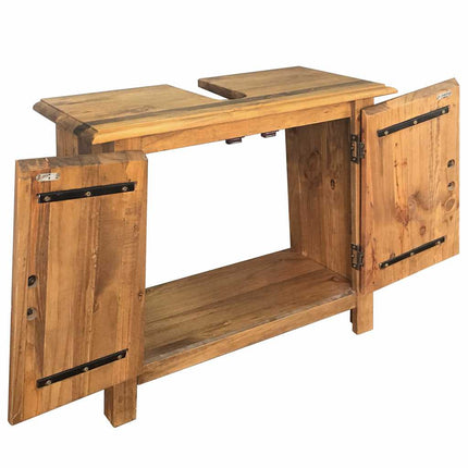 Set Mobili da Bagno in Legno Massello di Pino
