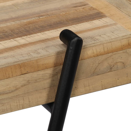 Tavolo Consolle in Legno di Teak di Recupero 120x35x81 cm