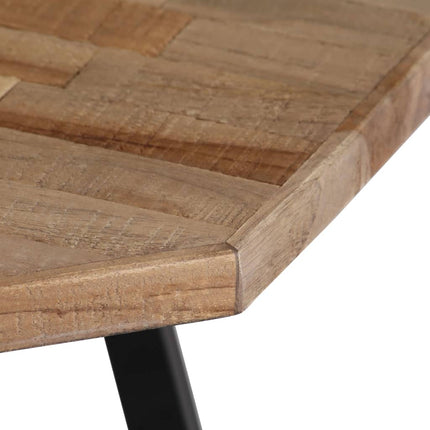 Set Tavolini da Salotto Esagonali 2 pz in Teak di Recupero