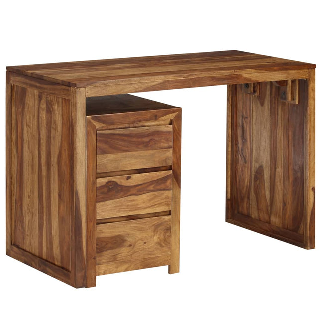 Scrivania in Legno Massello di Sheesham 110x55x76 cm