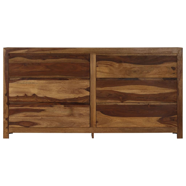 Cassettiera in Legno Massello di Sheesham 160x40x80 cm
