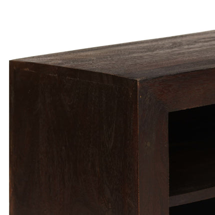 Mobile Porta TV in Legno di Acacia 120x30x40cm Marrone Scuro