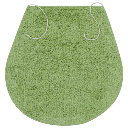 Set Tappetini per Bagno 3 pz in Tessuto Verde