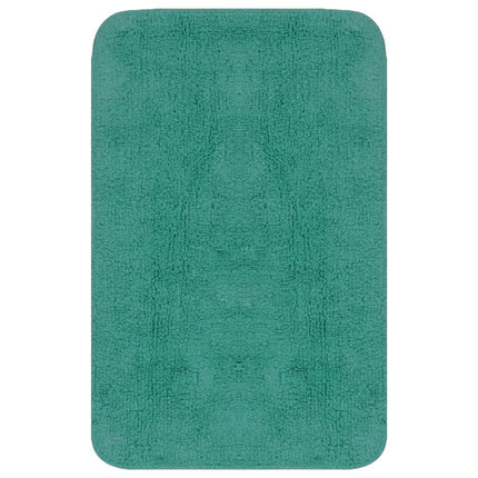 Set Tappetini per Bagno 3 pz in Tessuto Turchese