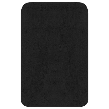 Set Tappetini per Bagno 2 pz in Tessuto Antracite