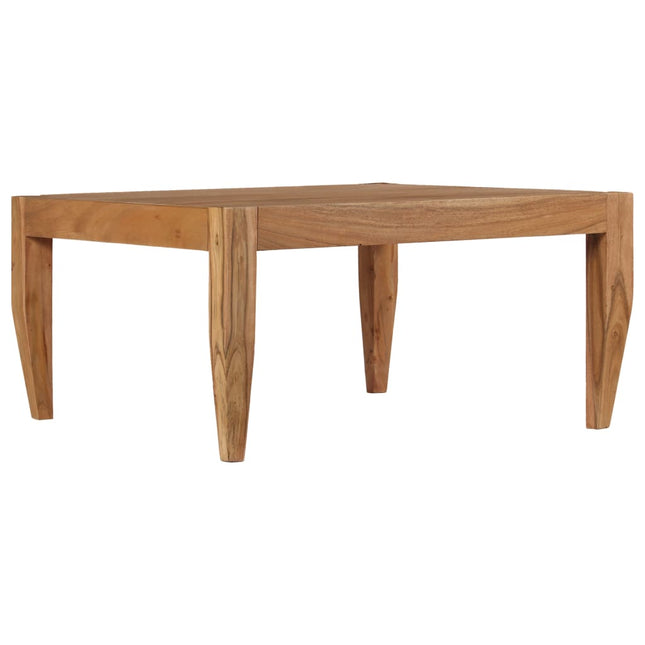 Tavolino da Salotto in Massello di Acacia 80x80x41 cm Marrone