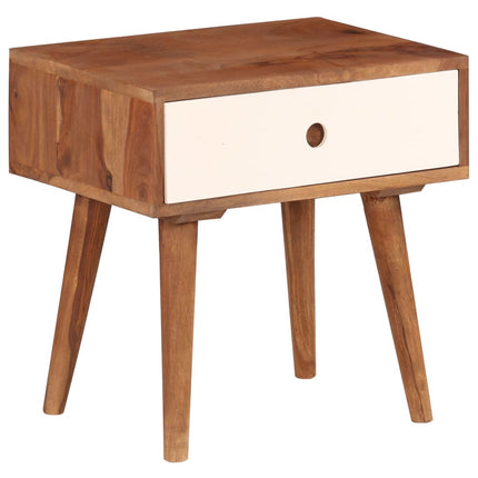 Comodino in Legno Massello di Sheesham 45x30x45 cm