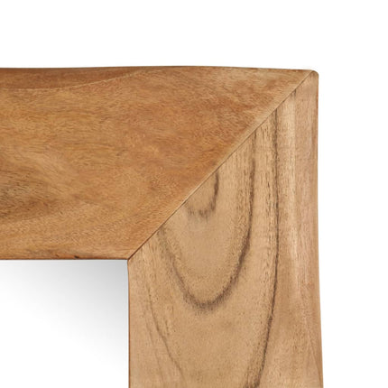 Specchio Cosmetico in Legno Massello di Acacia 50x50 cm