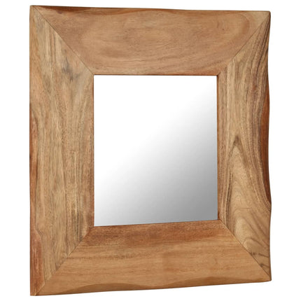 Specchio Cosmetico in Legno Massello di Acacia 50x50 cm