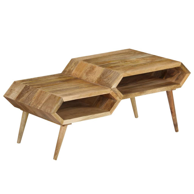 Tavolino da Salotto in Legno Massello di Mango 104x50x45 cm