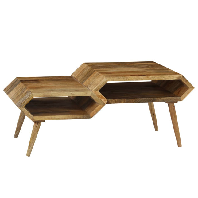 Tavolino da Salotto in Legno Massello di Mango 104x50x45 cm