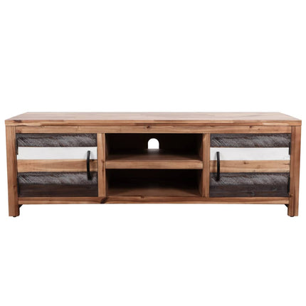 Mobile Porta TV in Legno Massello di Acacia 120x35x40 cm