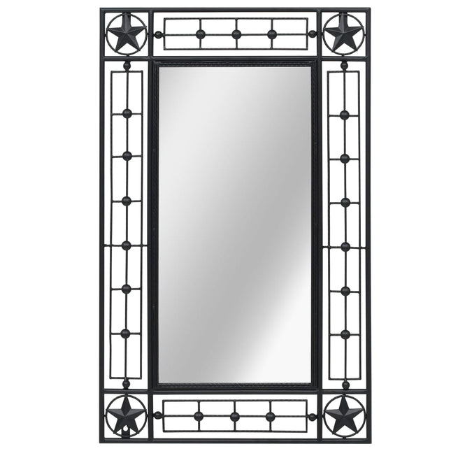 Specchio da Parete Rettangolare 50x80 cm Nero